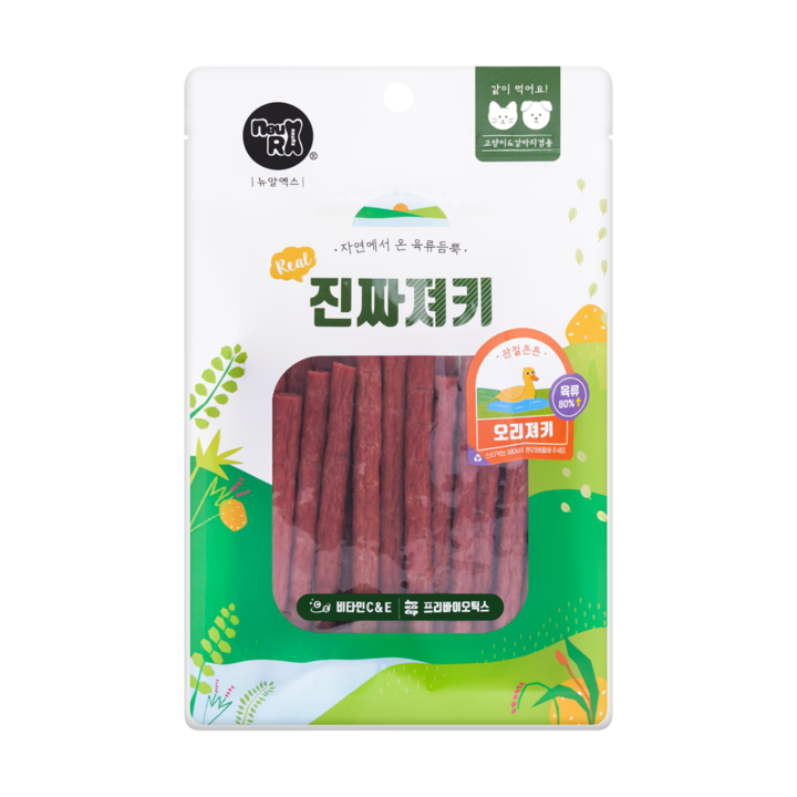 뉴알엑스 진짜져키 오리 120g