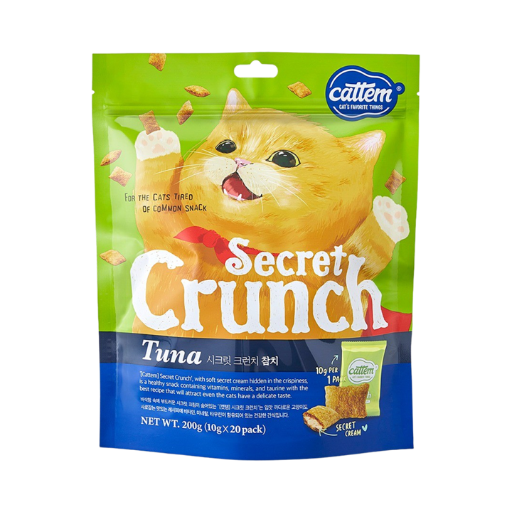 캣템 시크릿크런치 참치 200g