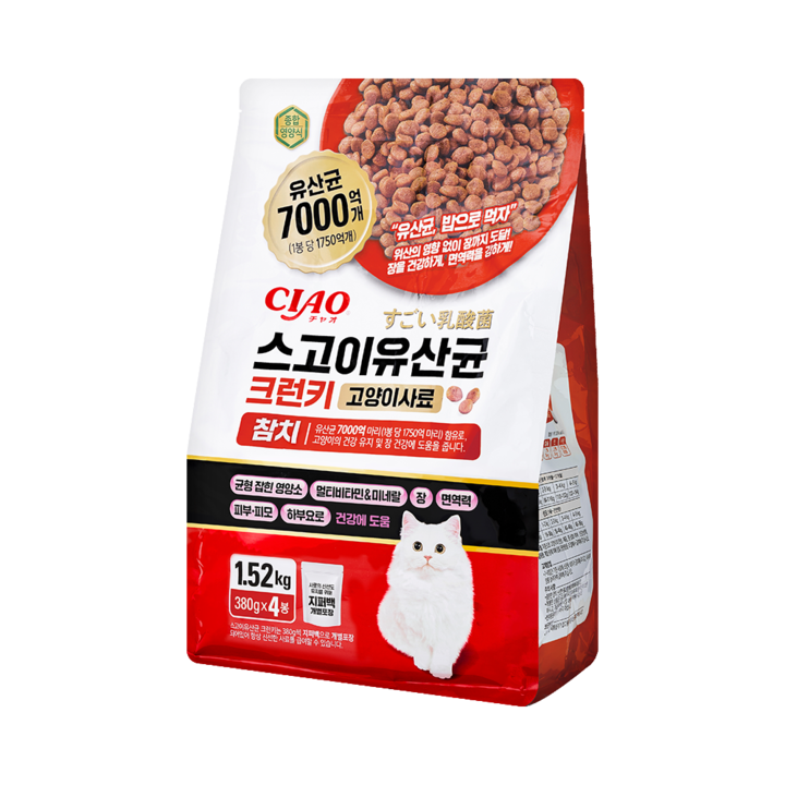 이나바 CIAO 스고이유산균 크런키 참치 1.52kg