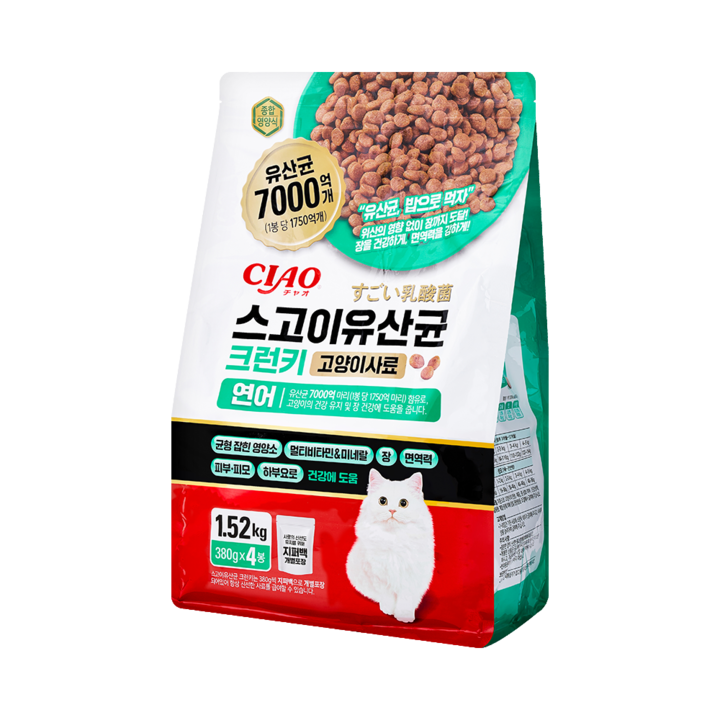 이나바 CIAO 스고이유산균 크런키 연어 1.52kg