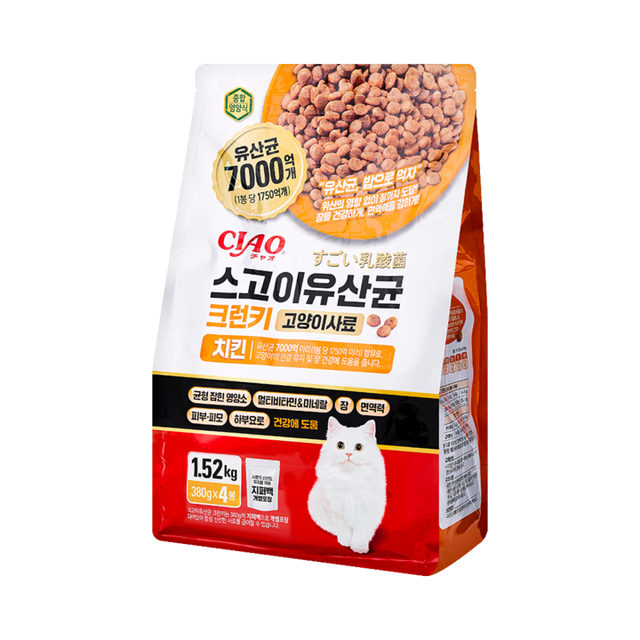 이나바 CIAO 스고이유산균 크런키 치킨 1.52kg