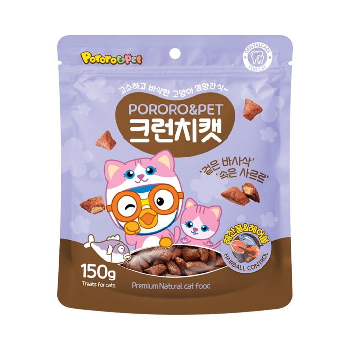 뽀로로 크런치캣 해산물&헤어볼 150g