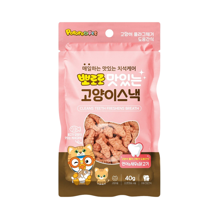 뽀로로 스낵 연어&새우&닭 40g