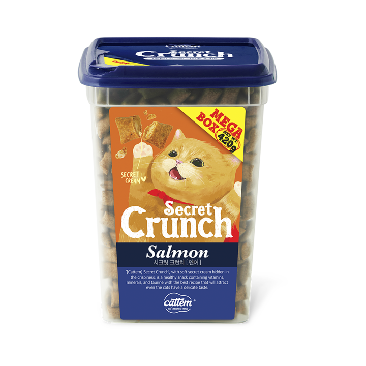 캣템 시크릿크런치 연어 420g