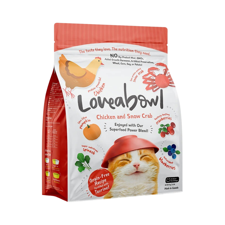 러비어볼 캣 그레인프리 치킨&스노우크랩 1kg