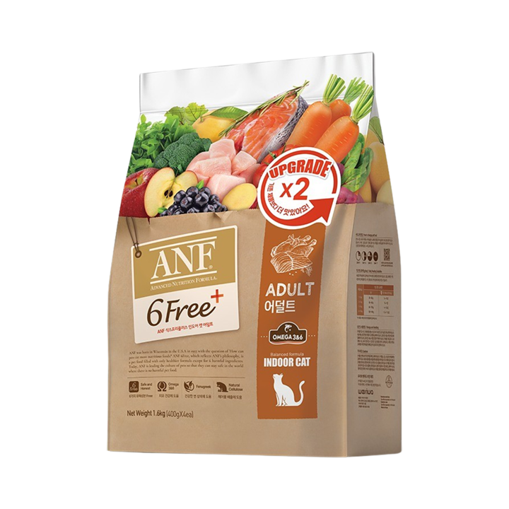 ANF 식스프리플러스 인도어 캣 어덜트 1.6kg