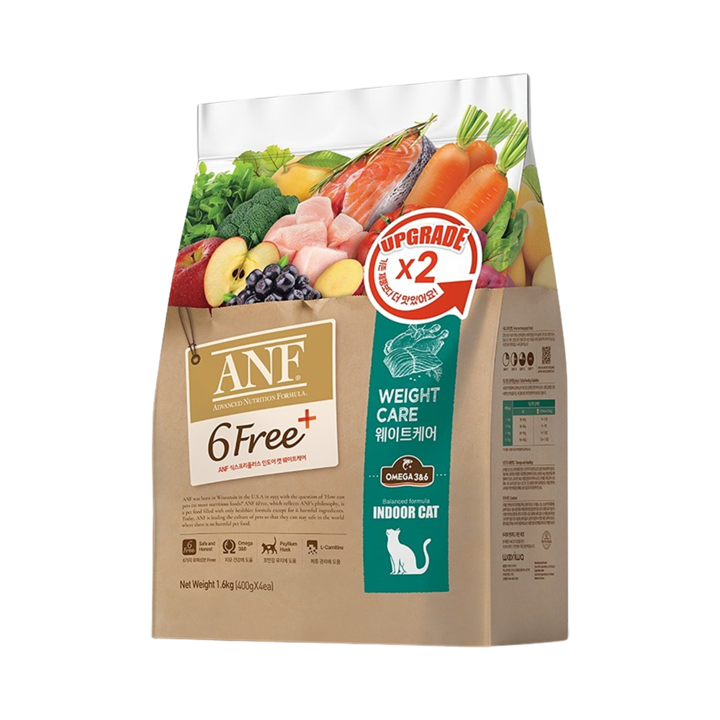 ANF 식스프리플러스 인도어 캣 웨이트케어 1.6kg