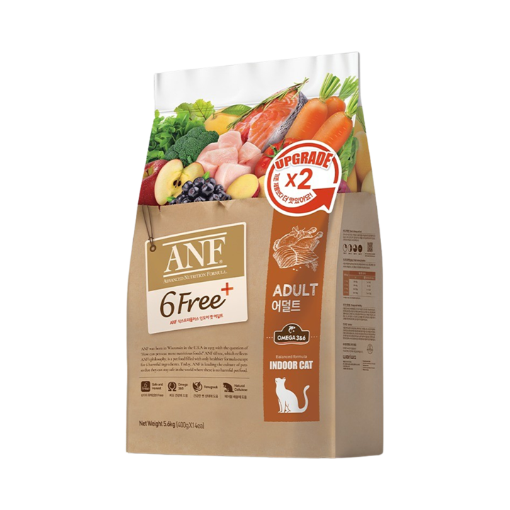 ANF 식스프리플러스 인도어 캣 어덜트 5.6kg