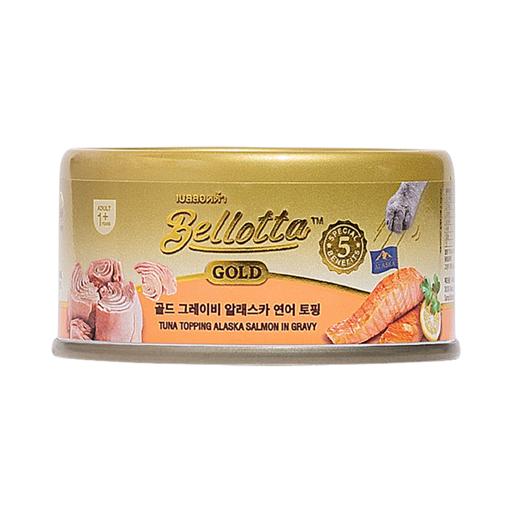 벨로타 캣 캔 골드 그레이비 알레스카 연어 토핑 85g