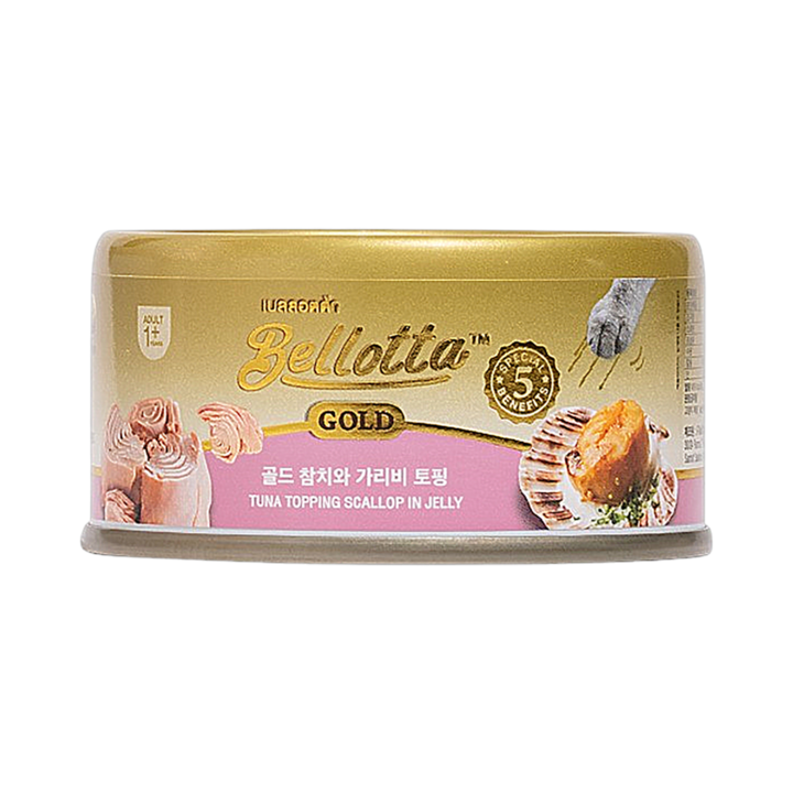 벨로타 캣 캔 골드 참치와 가리비 토핑 85g