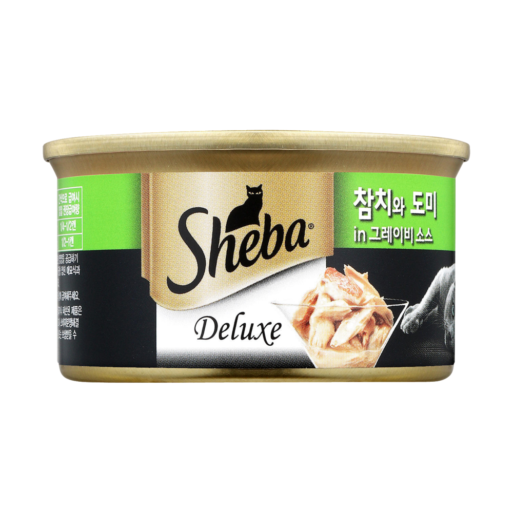쉬바 디럭스 참치와 도미 캔 85g